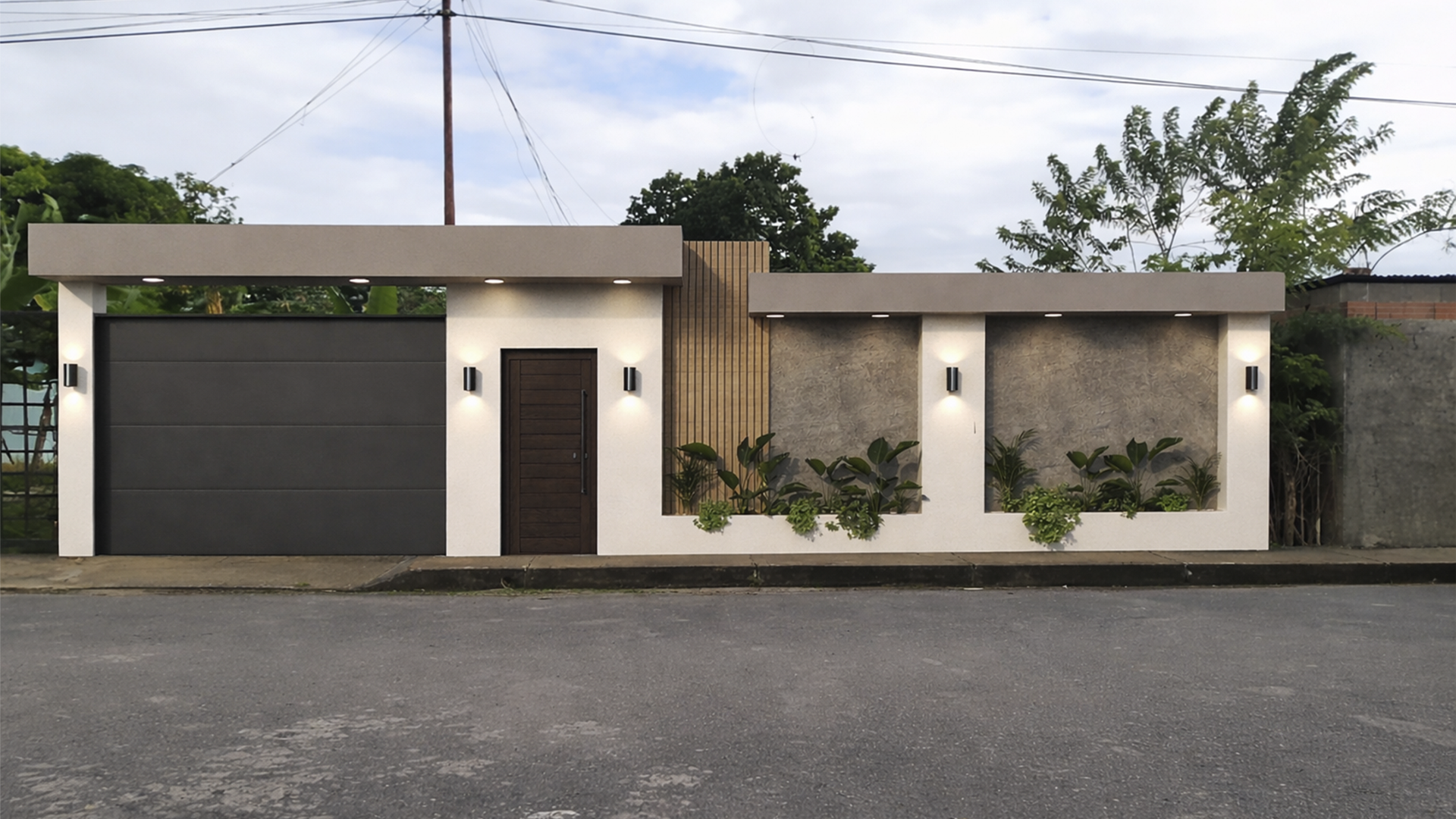 Proyecto terminado una vez hecha la fachada