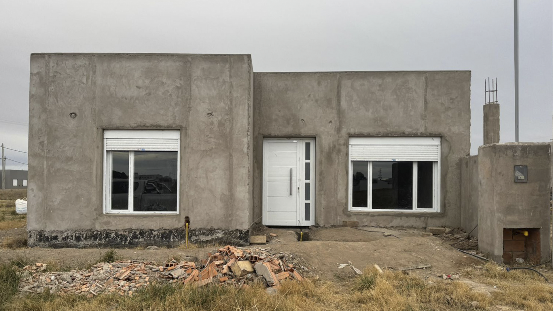 Proyecto anterior antes de construir la fachada