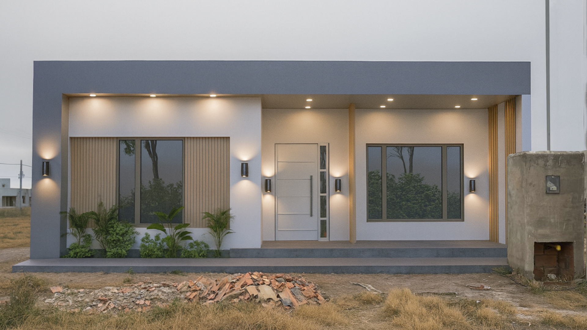 Proyecto terminado una vez hecha la fachada