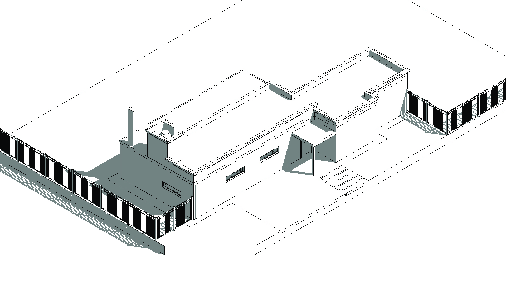 Vivienda unifamiliar en esquina con diseño contemporáneo y patio integrado